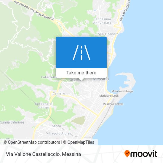Via Vallone Castellaccio map