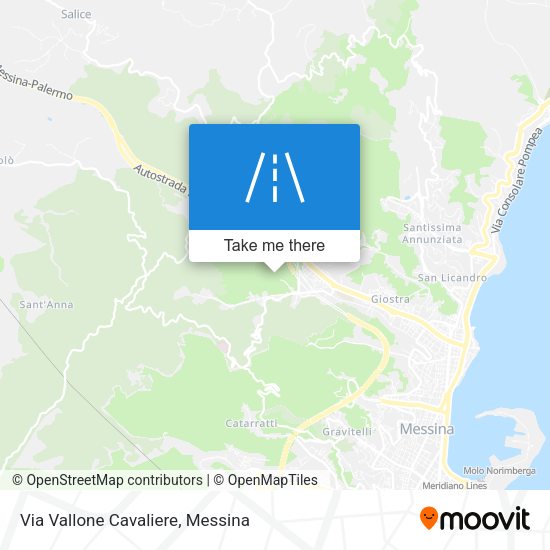 Via Vallone Cavaliere map