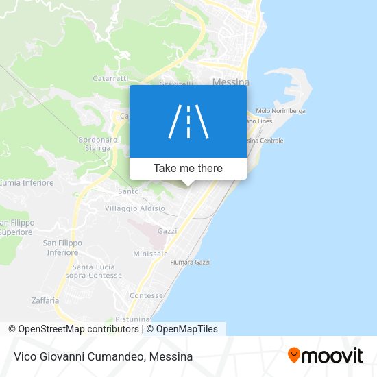 Vico Giovanni Cumandeo map