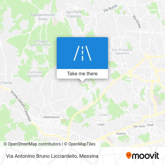 Via Antonino Bruno Licciardello map