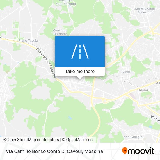 Via Camillo Benso Conte Di Cavour map