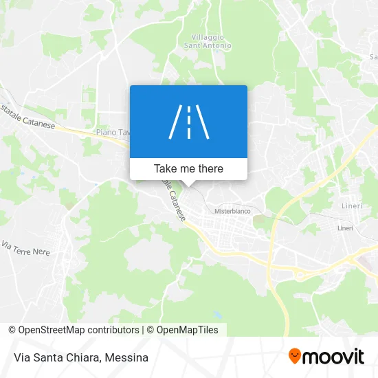 Via Santa Chiara map