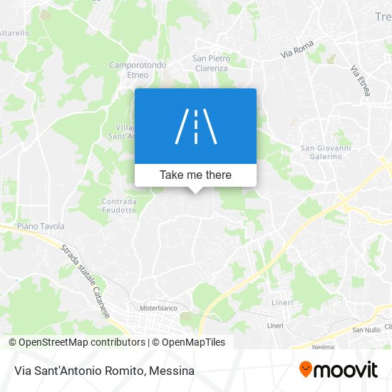 Via Sant'Antonio Romito map