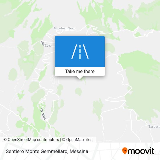 Sentiero Monte Gemmellaro map