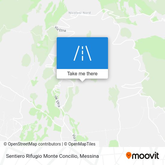 Sentiero Rifugio Monte Concilio map