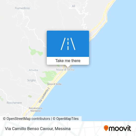 Via Camillo Benso Cavour map