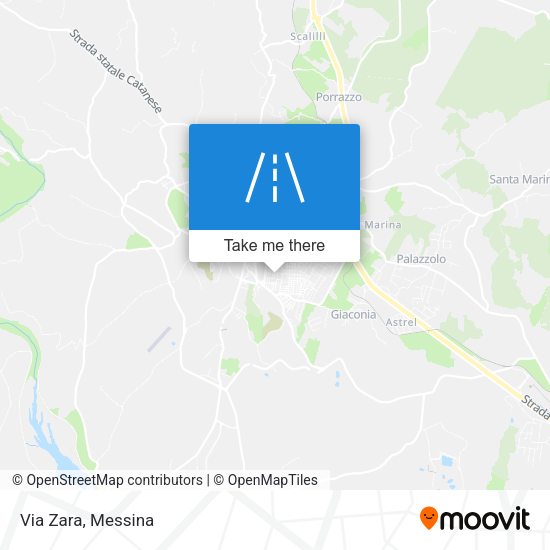 Via Zara map