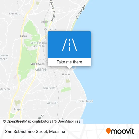 San Sebastiano Street map