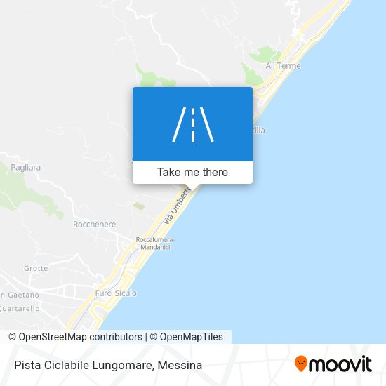 Pista Ciclabile Lungomare map
