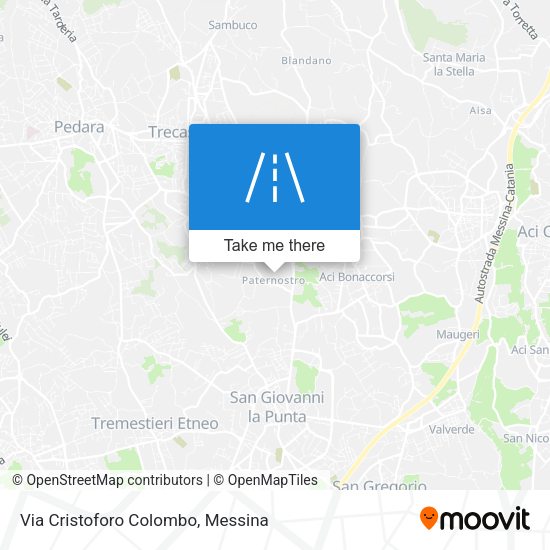 Via Cristoforo Colombo map