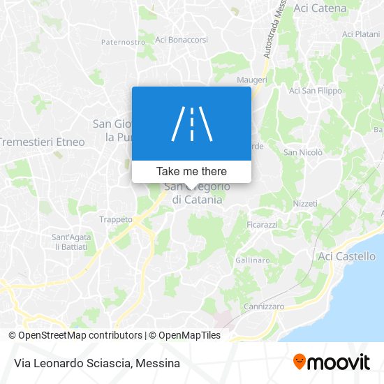 Via Leonardo Sciascia map