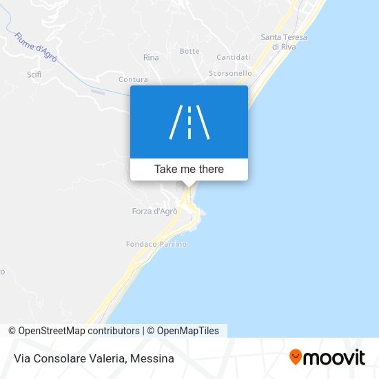 Via Consolare Valeria map
