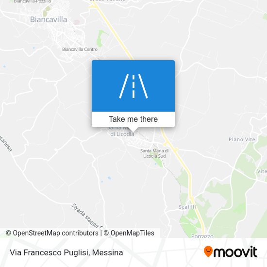 Via Francesco Puglisi map