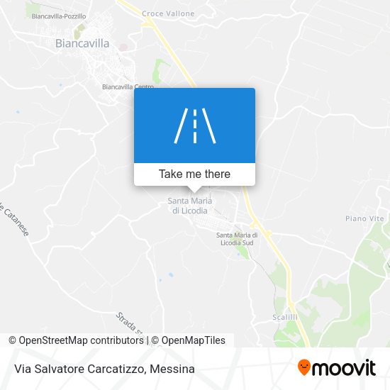 Via Salvatore Carcatizzo map