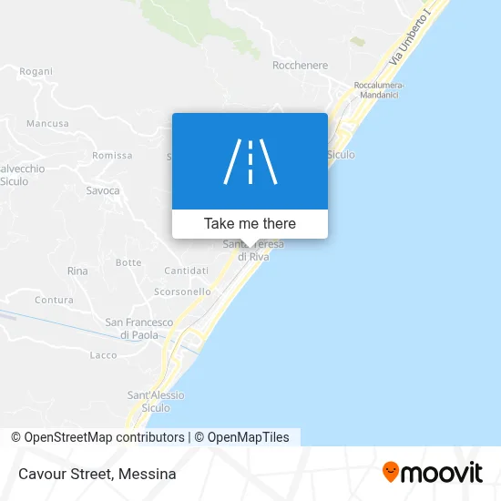 Cavour Street map