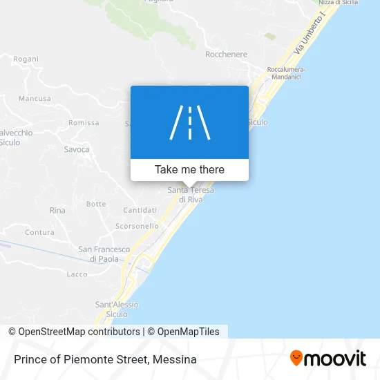 Prince of Piemonte Street map