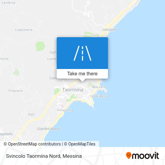 Svincolo Taormina Nord map