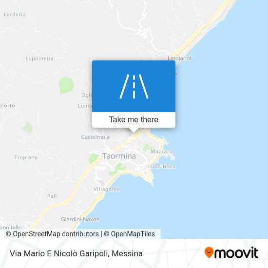 Via Mario E Nicolò Garipoli map