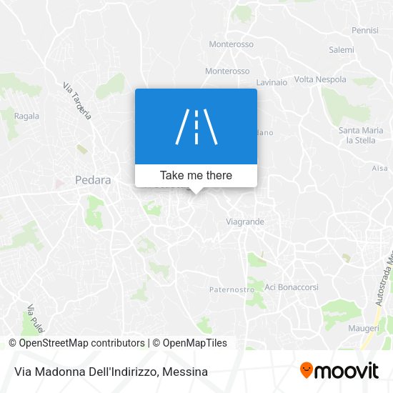 Via Madonna Dell'Indirizzo map