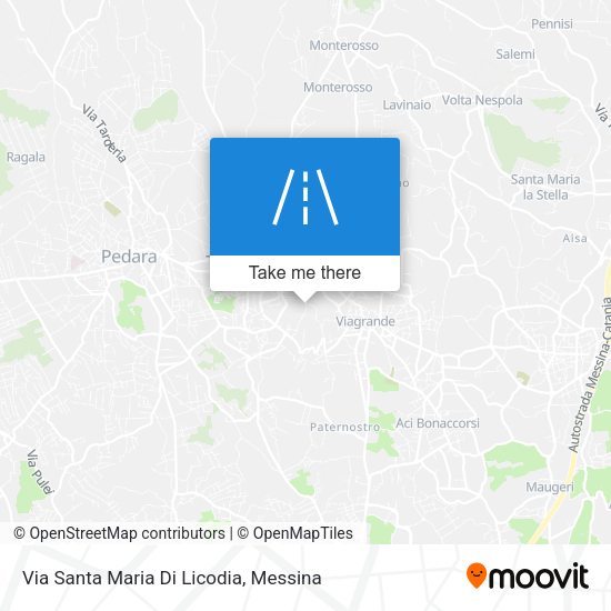 Via Santa Maria Di Licodia map