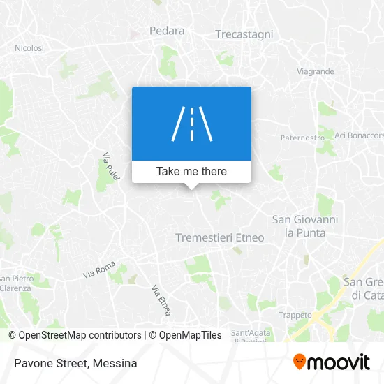 Pavone Street map