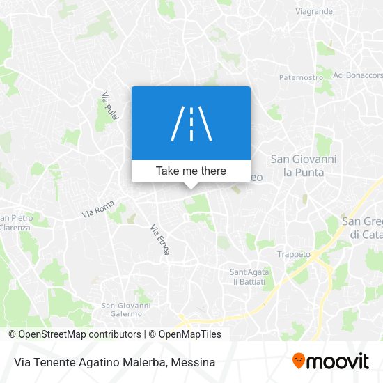 Via Tenente Agatino Malerba map