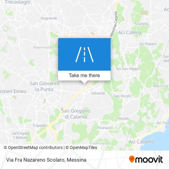 Via Fra Nazareno Scolaro map