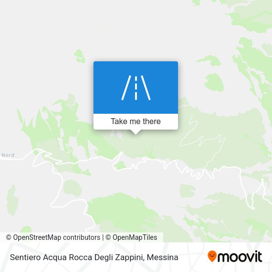 Sentiero Acqua Rocca Degli Zappini map