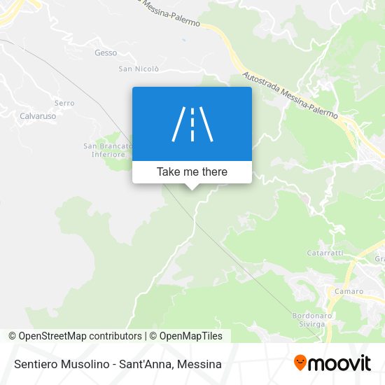 Sentiero Musolino - Sant'Anna map