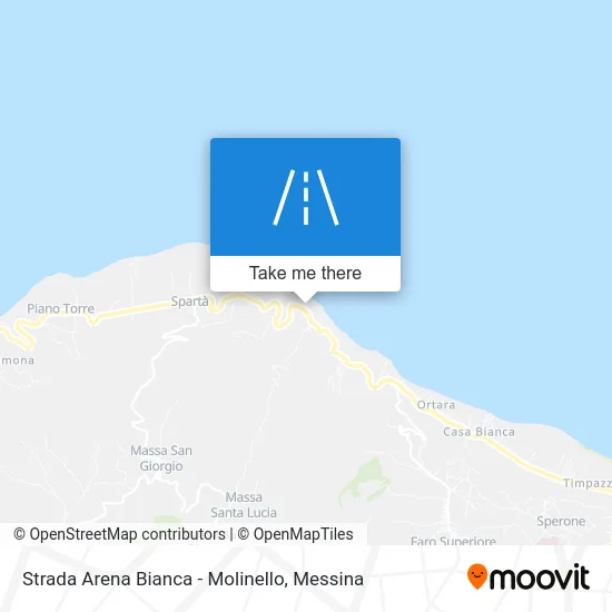 Arena Bianca - Molinello Road map