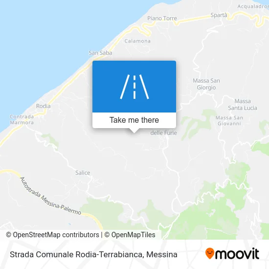 Municipal Road Rodia-Terrabianca map