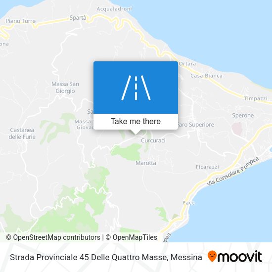 Strada Provinciale 45 Delle Quattro Masse map