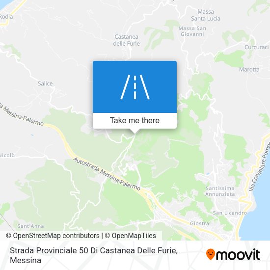 Strada Provinciale 50 Di Castanea Delle Furie map