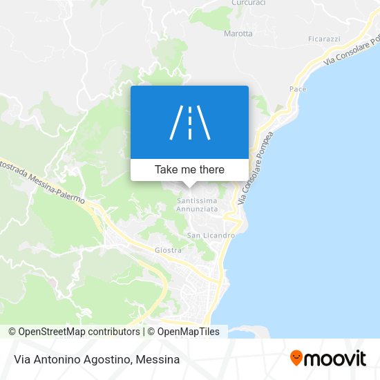 Via Antonino Agostino map