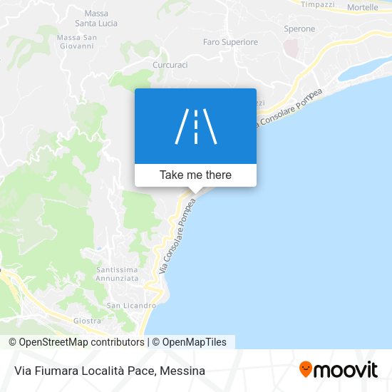 Via Fiumara Località Pace map