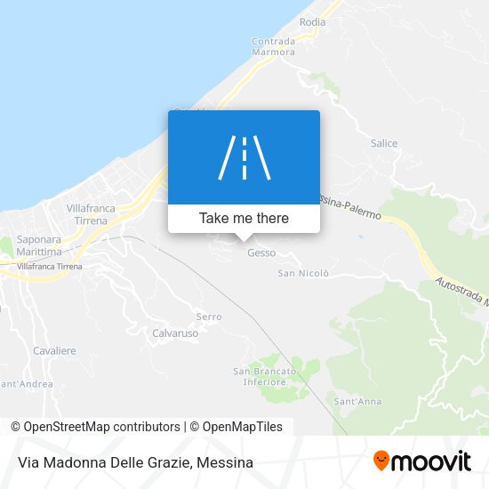 Via Madonna Delle Grazie map