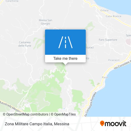 Zona Militare Campo Italia map