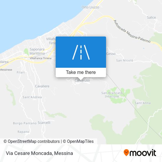Via Cesare Moncada map