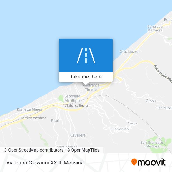 Via Papa Giovanni XXIII map