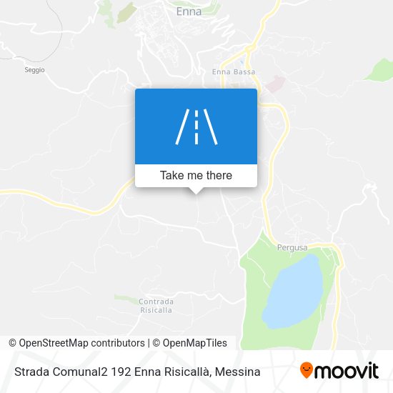 Strada Comunal2 192 Enna Risicallà map