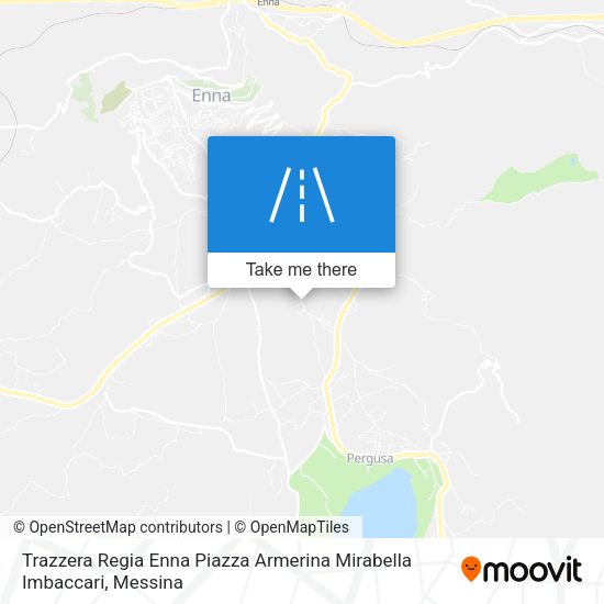 Trazzera Regia Enna Piazza Armerina Mirabella Imbaccari map