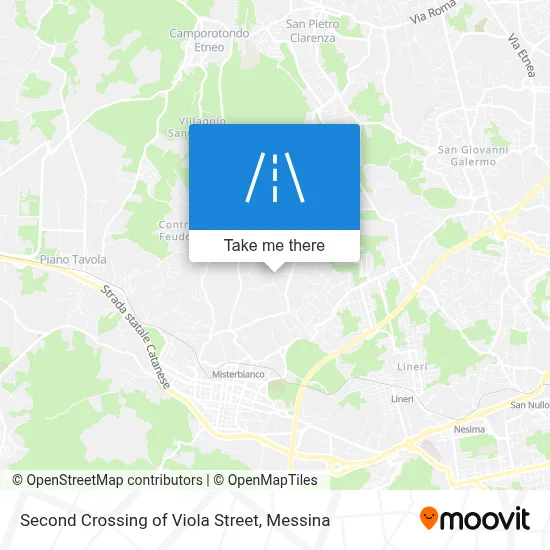 Second Crossing of Viola Street map