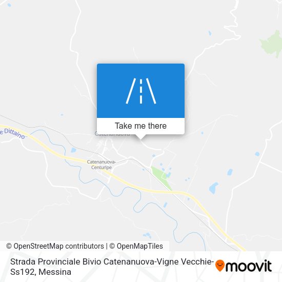 Strada Provinciale Bivio Catenanuova-Vigne Vecchie-Ss192 map