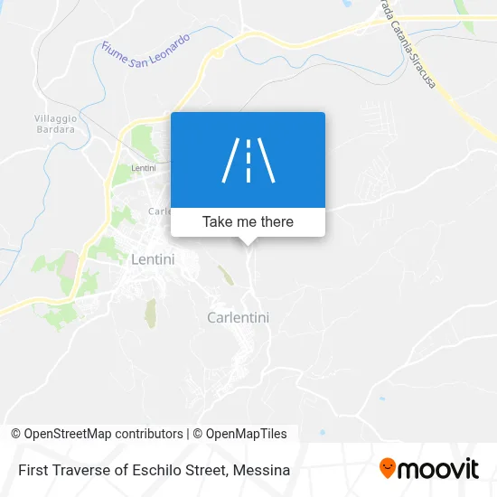 First Traverse of Eschilo Street map
