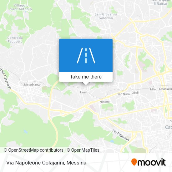 Via Napoleone Colajanni map