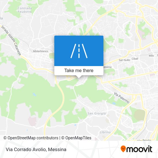 Via Corrado Avolio map