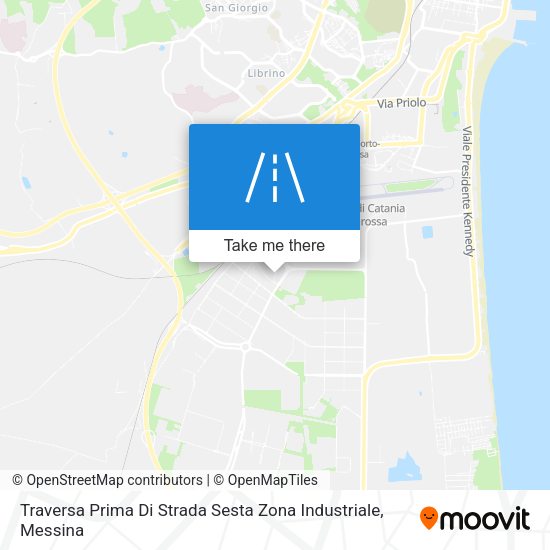 Traversa Prima Di Strada Sesta Zona Industriale map