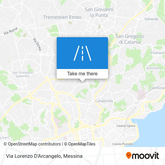 Via Lorenzo D'Arcangelo map