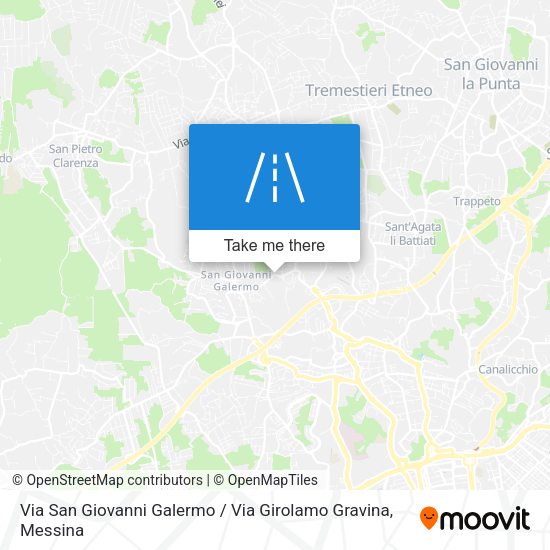 Via San Giovanni Galermo / Via Girolamo Gravina map