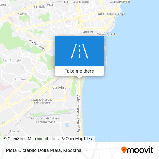 Pista Ciclabile Della Plaia map